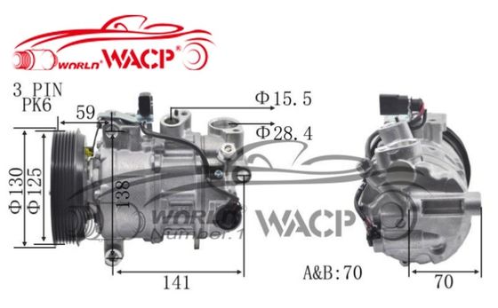 4GD820803M 4GD260805E Auto Air Compressor For Audi A6/Q7 For VW 2.5/3.0 C7PA WXAD033