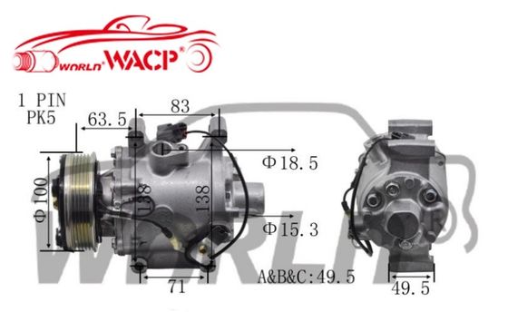 TRSA063570 Auto Air Conditioner Compressor 2010-2013 For Honda Brio WXHD066
