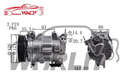 RC.600.409 Air Conditioning Compressor Car 81619066012 For 6SEL16C PEUGEOT C4 LOUNGE 2012  WXPG006