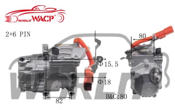 OEM 042200082084 0422000621 Electric Car Ac Compressor For Toyota Prius For Lexus CT200H 1.8 WXHB004