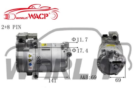 64526998210 Electric Car AC Compressor HVCC33 Auto AC Electric Compressor For BMW 3/X1/I3 WXHB019