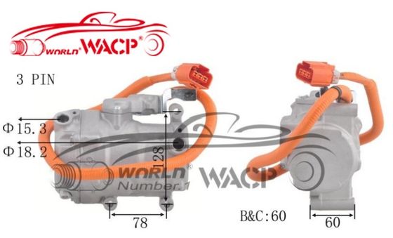 OEM 8837047010 700510539 Electric Air Conditioner Compressor ES18C For Toyota for Priusi W1 W2 1.5 WXHB002